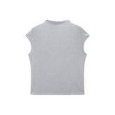 Women's Mock Neck Cap Sleeve T-Shirt